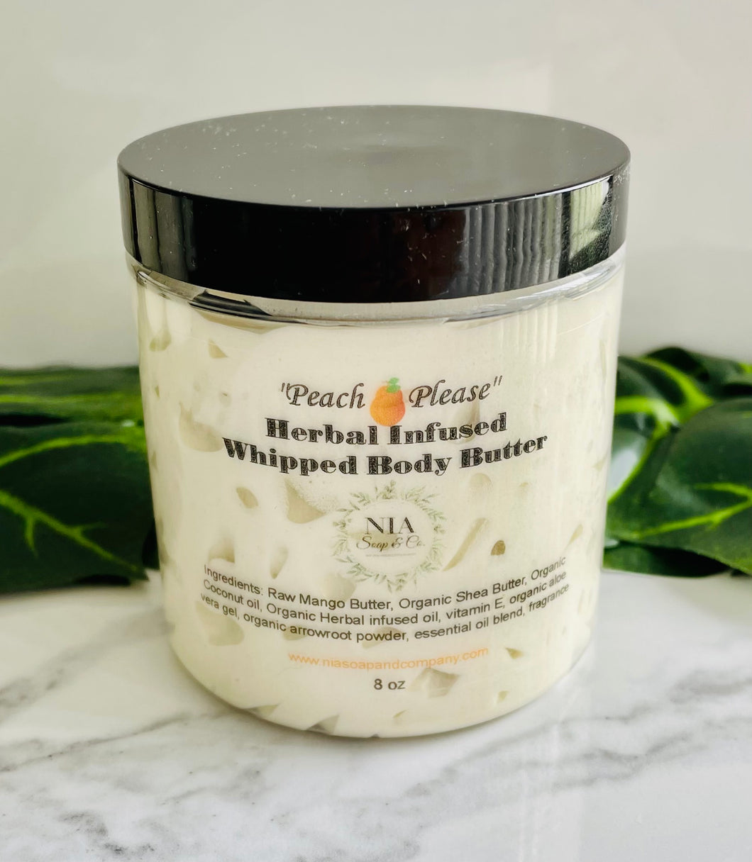 “Peach Please” Herbal Infused Whipped Body Butter